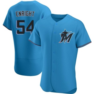 Miami Marlins Men's Nicholas Enright Alternate Jersey - Blue Authentic