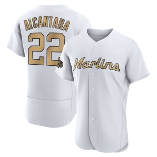 Miami Marlins Men's Sandy Alcantara Los 2022 All-Star Game Jersey - White Authentic
