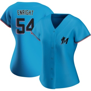 Miami Marlins Women's Nicholas Enright Alternate Jersey - Blue Authentic