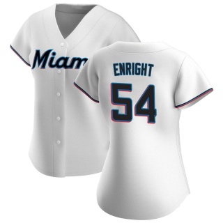 Miami Marlins Women's Nicholas Enright Home Jersey - White Replica
